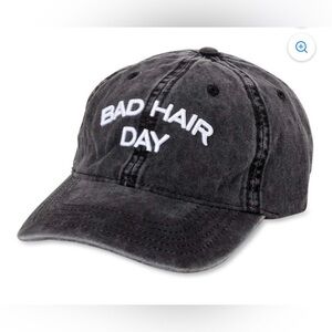 TIME AND TRU WASHED COTTON TWILL EMBROIDERED “ BAD HAIR DAY “ 
BASEBALL HAT